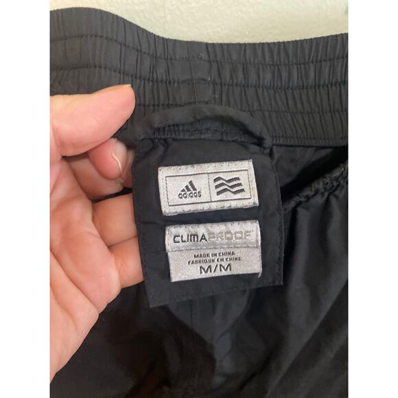 ADIDAS CLIMAPROOF track pants men size medium black Gorpcore Athletic - Picture 4 of 5